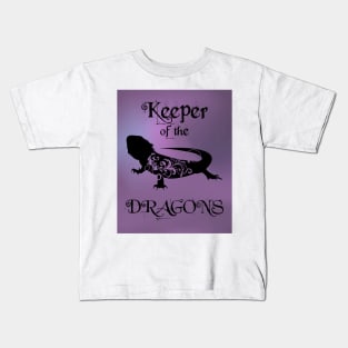 Bearded Dragon - Keeper of the Dragons Kids T-Shirt